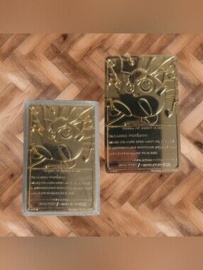 Vintage 1999 Nintendo Gold Metal Jigglypuff Pokémon Card Collectible